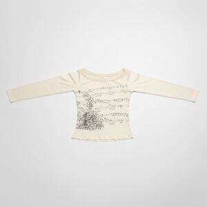 Cream Long Sleeve Kids Top